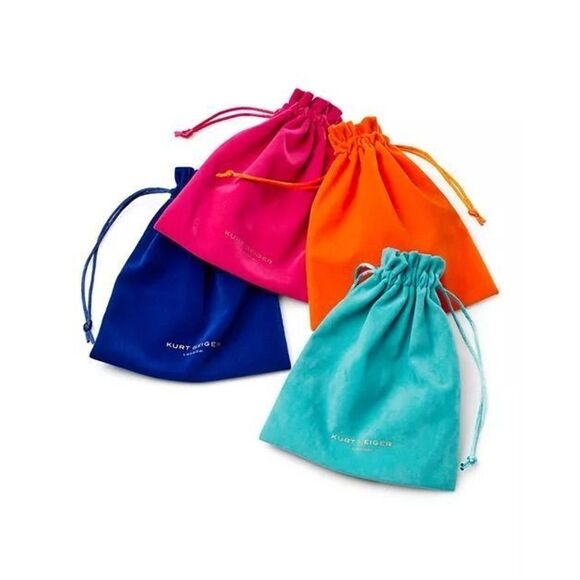 Kurt Geiger Pearl Rhinestone Signature Eagle Shell Linear Earrings - Picture 7 of 7